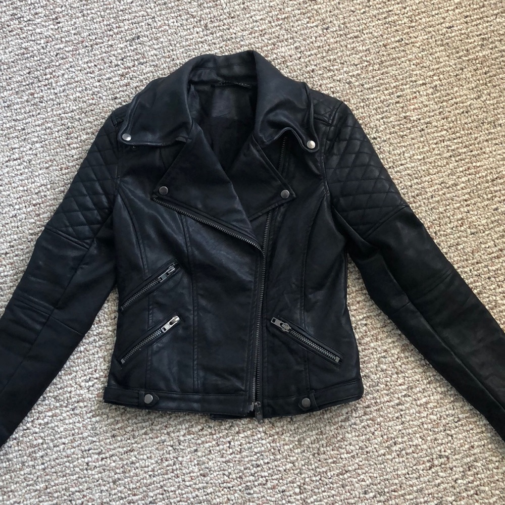 Black Faux Leather Jacket